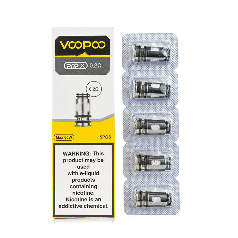 Voopoo PnP X Replacement Coil for Argus Pro 2 Kit / Drag 5 Kit/Drag 6 Kit / Uforce-X Tank /Uforce-X Tank II / Doric 60 Pro / Drag S2/Drag S3/ Drag X2 /Drag X3/ Vinci Spark100 Kit/ UFORCE-X Nano Tank /Vinci E120 Kit (5pcs/pack)