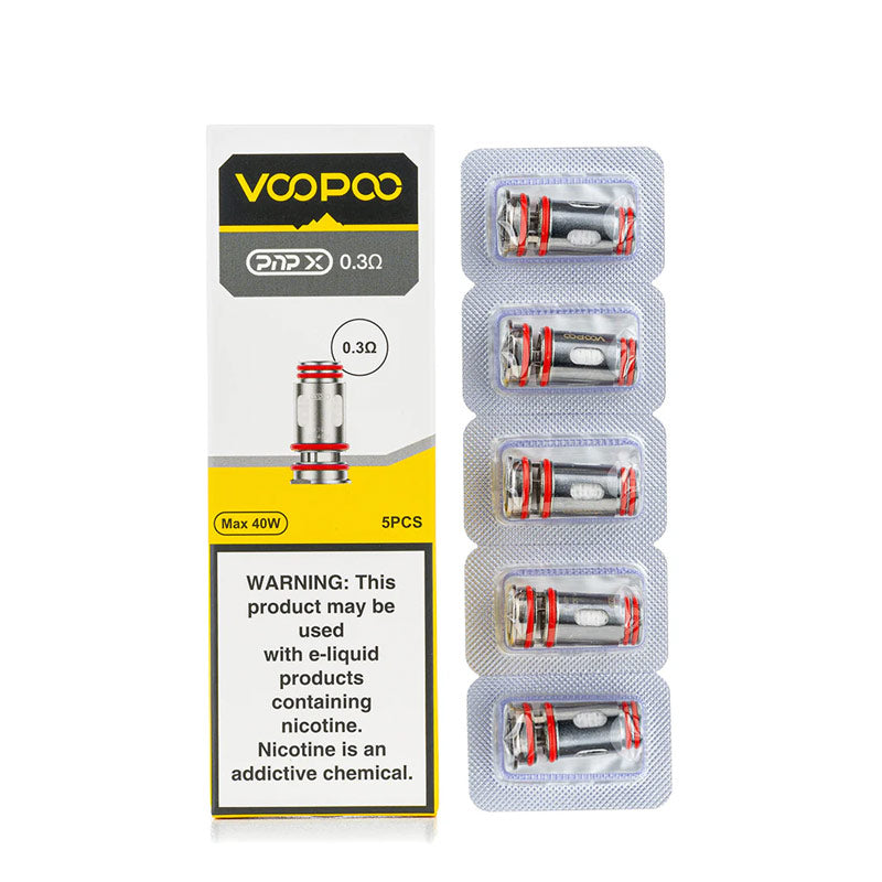 Voopoo PnP X Replacement Coil for Argus Pro 2 Kit / Drag 5 Kit/Drag 6 Kit / Uforce-X Tank /Uforce-X Tank II / Doric 60 Pro / Drag S2/Drag S3/ Drag X2 /Drag X3/ Vinci Spark100 Kit/ UFORCE-X Nano Tank /Vinci E120 Kit (5pcs/pack)