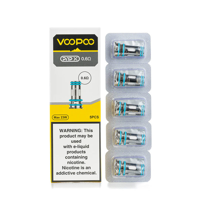 Voopoo PnP X Replacement Coil for Argus Pro 2 Kit / Drag 5 Kit/Drag 6 Kit / Uforce-X Tank /Uforce-X Tank II / Doric 60 Pro / Drag S2/Drag S3/ Drag X2 /Drag X3/ Vinci Spark100 Kit/ UFORCE-X Nano Tank /Vinci E120 Kit (5pcs/pack)