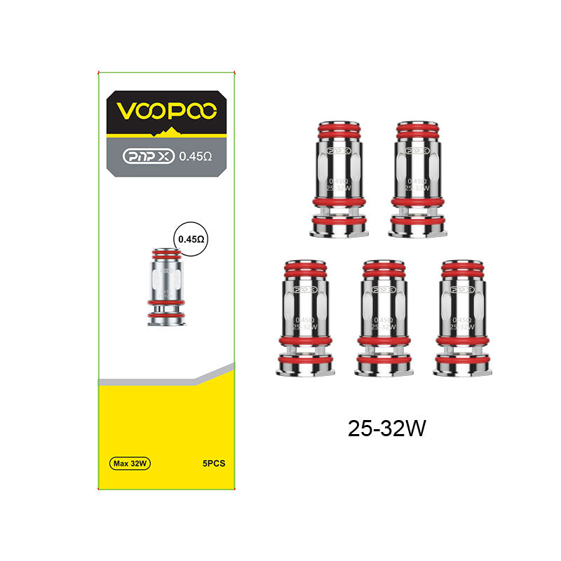 Voopoo PnP X Replacement Coil for Argus Pro 2 Kit / Drag 5 Kit/Drag 6 Kit / Uforce-X Tank /Uforce-X Tank II / Doric 60 Pro / Drag S2/Drag S3/ Drag X2 /Drag X3/ Vinci Spark100 Kit/ UFORCE-X Nano Tank /Vinci E120 Kit (5pcs/pack)